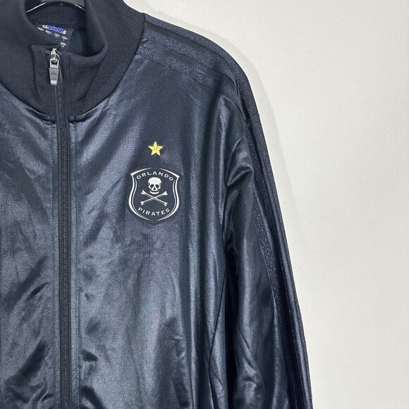ORLANDO PIRATES 2007 TRAINING FOOTBALL JACKET JERSEY ADIDAS Black Dazzling Rare - Picture 4 of 8